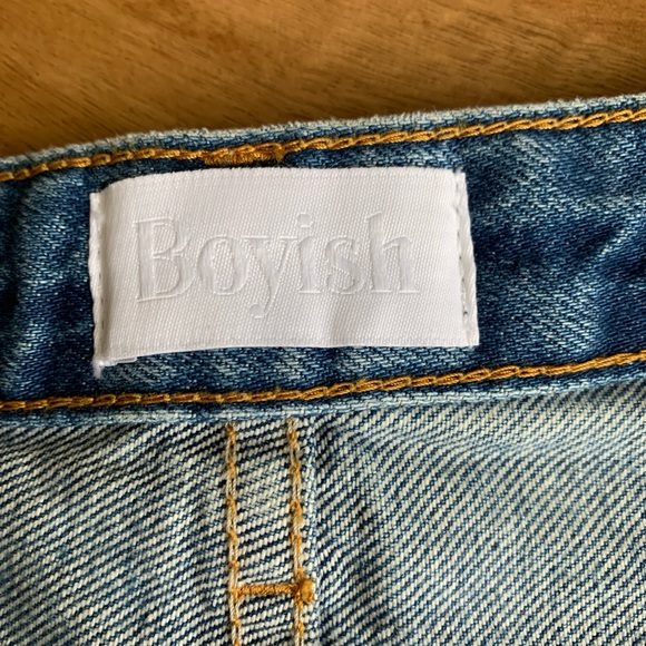 Boyish Destroyed Denim Skirt - Picture 3 of 3